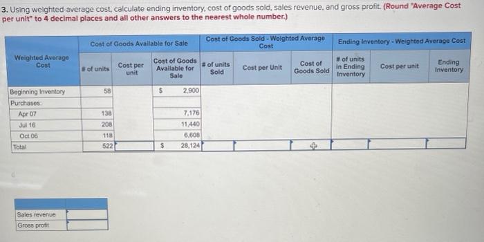 (LO6-3) [The following information applies to the questions displayed below.) During the
