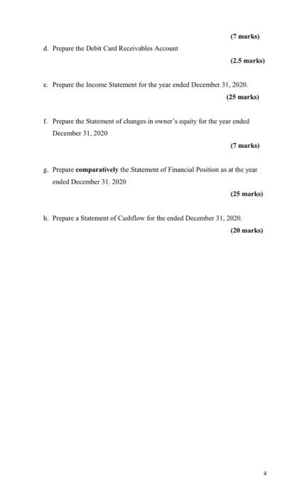 c. Continuing on this page with d, e, f, g and h.