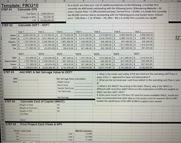  need help solving for net salavage value, I know how to