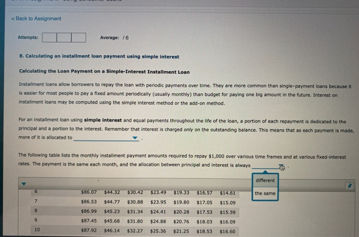 payment using simple interest Calculating the Loan Payment on a Simple-Interest Installment