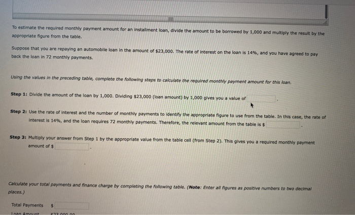 Loan Installment loans allow borrowers to repay the loan with periodic payments