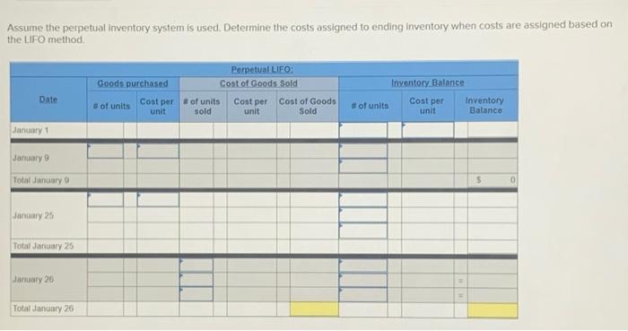 (Algo) (5-7) [The following information applies to the questions displayed below.) A