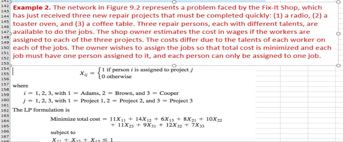 EASY FORMULATION** ONE QUESTION ONLY Person Project Supply Demand $11 1 Adams