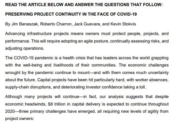  READ THE ARTICLE BELOW AND ANSWER THE QUESTIONS THAT FOLLOW: PRESERVING