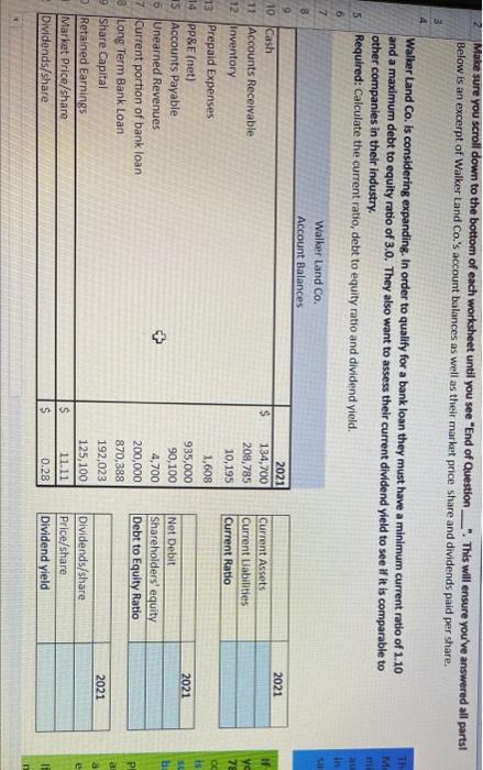  Make sure you scroll down to the bottom of each worksheet