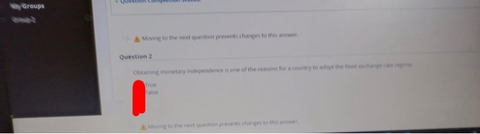  Ny Groups Moving to the next question prevents changes to the