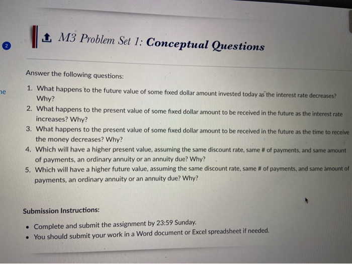 answer number 5 1 M3 Problem Set 1: Conceptual Questions Answer the