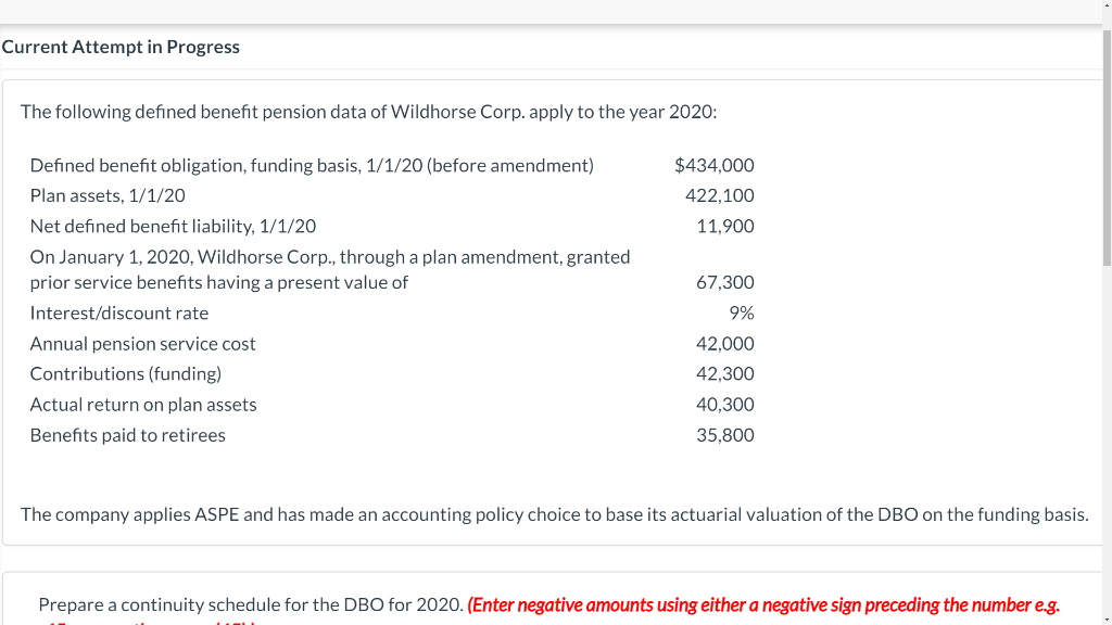  Current Attempt in Progress The following defined benefit pension data of