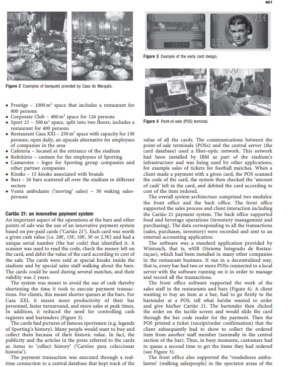 implementation and subsequent failure of an innovative system instaled in the bars