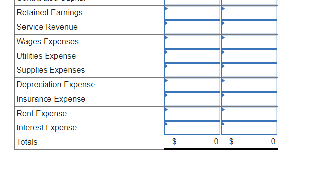 Capital Retained Earnings Assets: Cash Accounts Receivable Supplies $ 1,710 $2,000 765