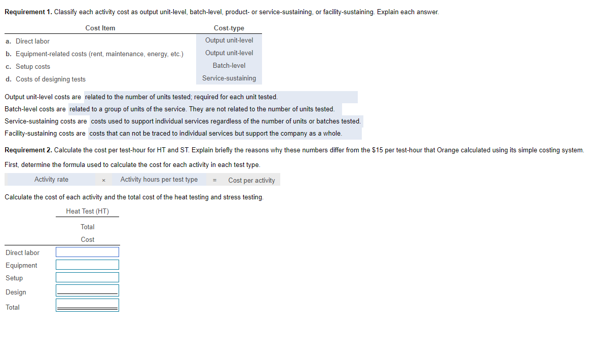 1275000 into a single overhead cost pool. Orange calculates a rate per