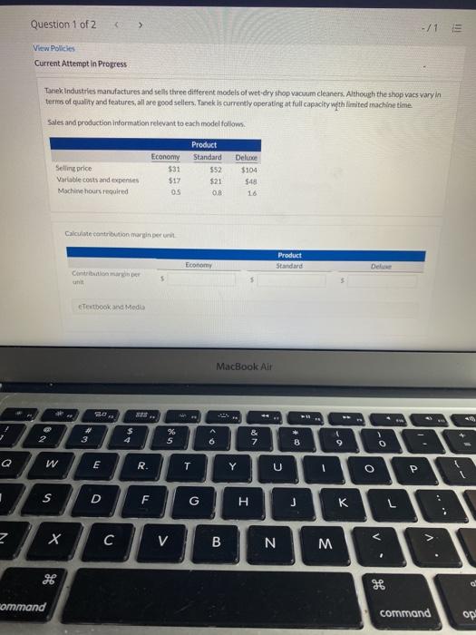 and features alle good seller.Tanek is currently operating at full capacity with