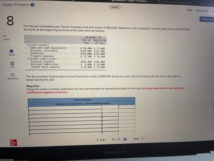 please answer Chapter 13 Problems Chapter 13 Problems Sed Help Save &