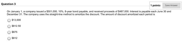 what is the answer Question 3 1 points Save Answer On January