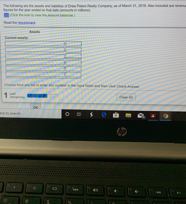 liabilities Investment assets (long-term) $ Property and equipment, net .. Other expenses