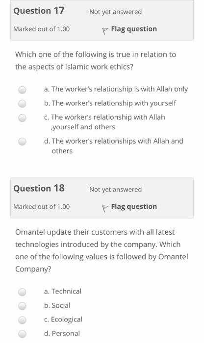 out of 1.00 p Flag question Which one of the following components