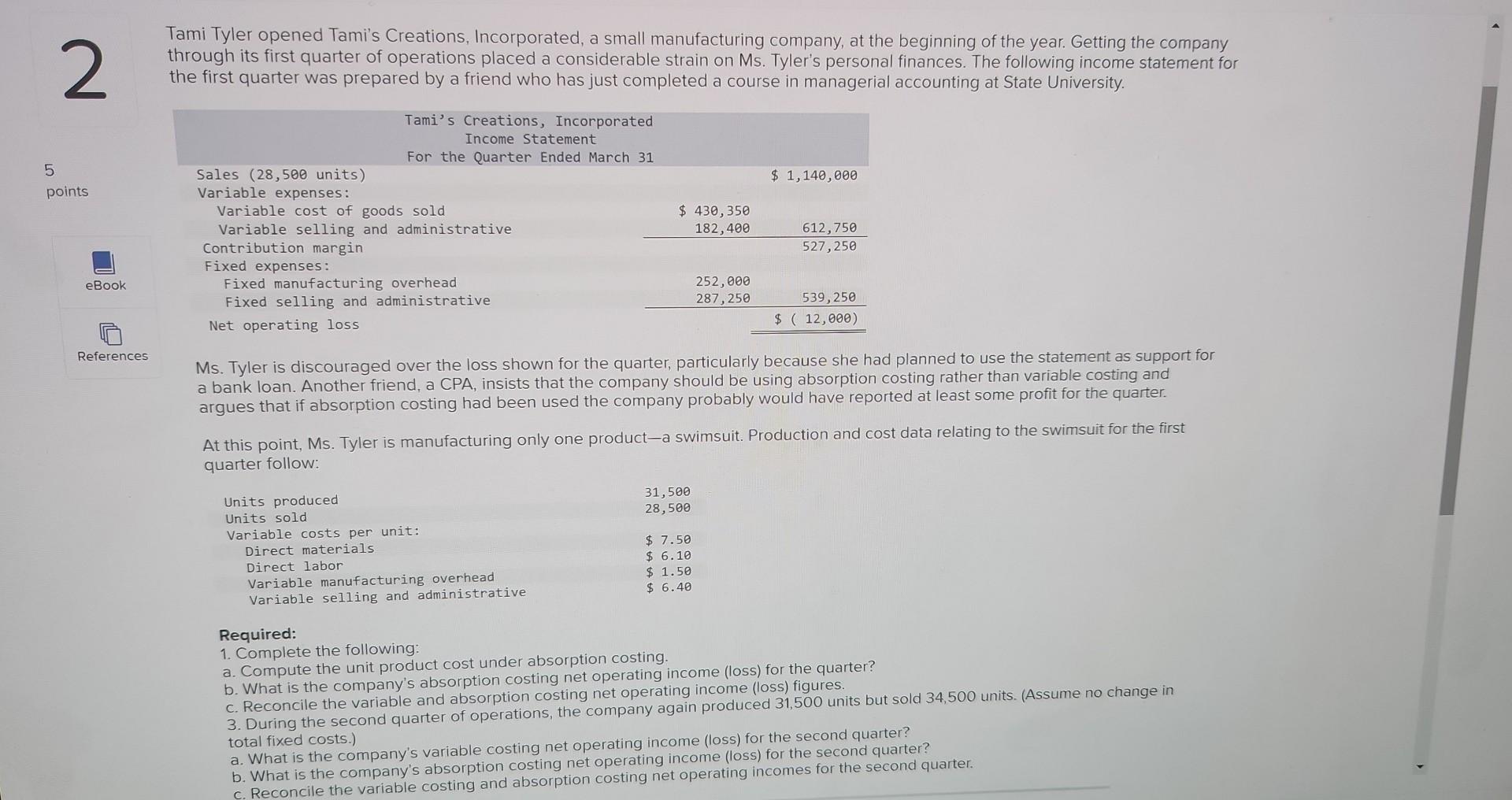  please answer the remaining parts and include steps to arrive at