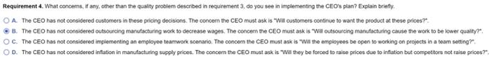 new CEO has a plan to reduce fixed costs by $200,000 and