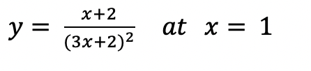 (3x+2)2 at x