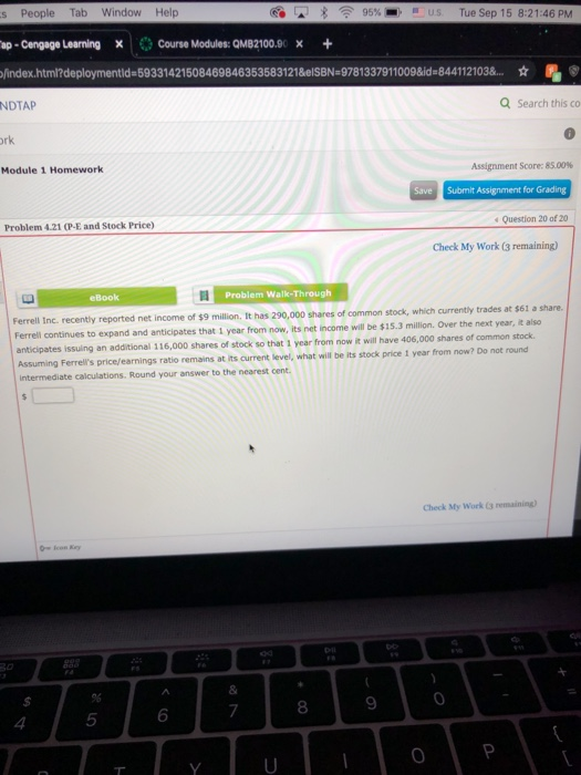  s People Tab Window Help * 95% Tue Sep 15 8:21:46