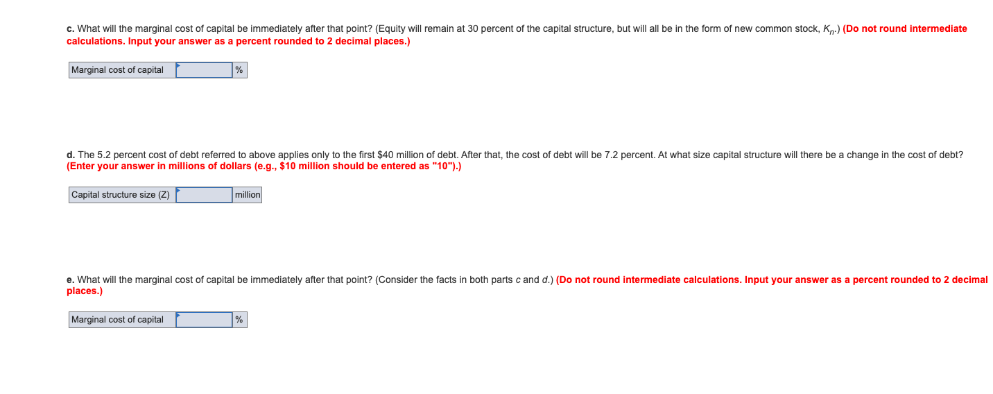 necessary to determine its marginal cost of capital. McGee's current capital structure