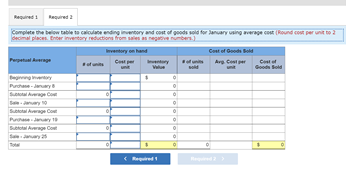 $24 each. During the month of January 125 units were purchased on