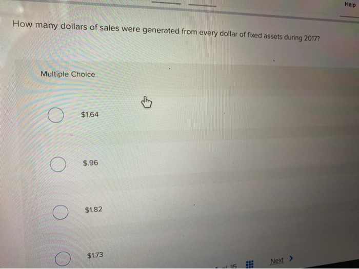 Net sales Cost of goods sold Depreciation Earnings before interest and taxes