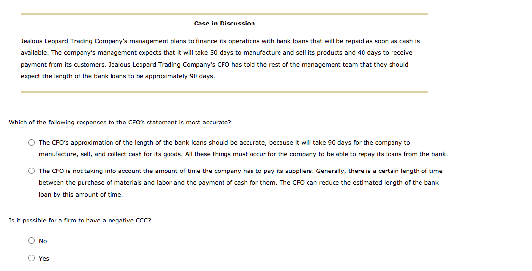 they can sustain growth and yet not run out of cash. Consider