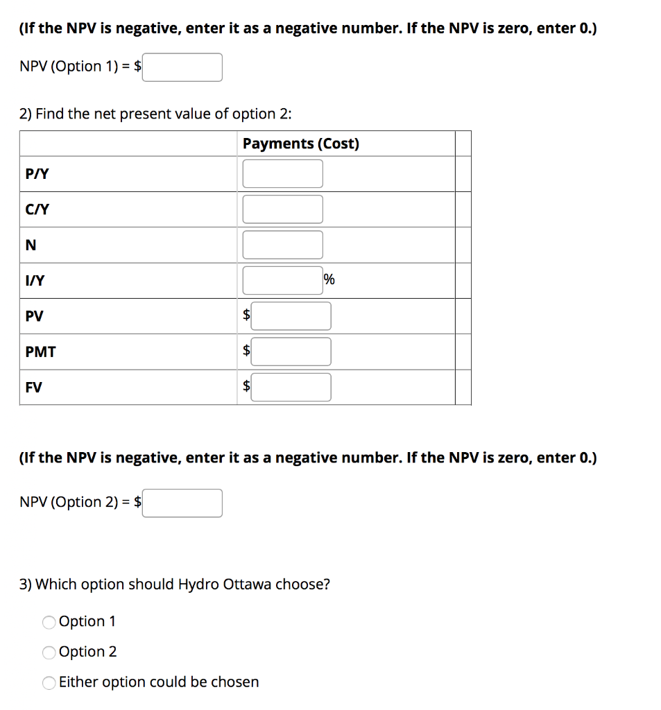 to meet new government standards. Option 1: Hydro Ottawa will make the