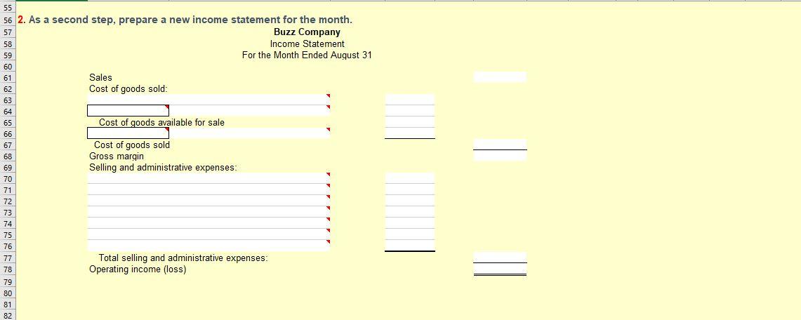 managerial accounting course at c. Inventory balances at the beginning and end
