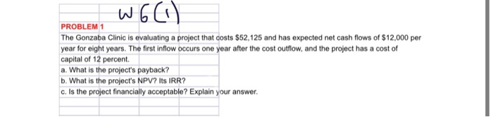  please show the work in detail with formulas in excel. please