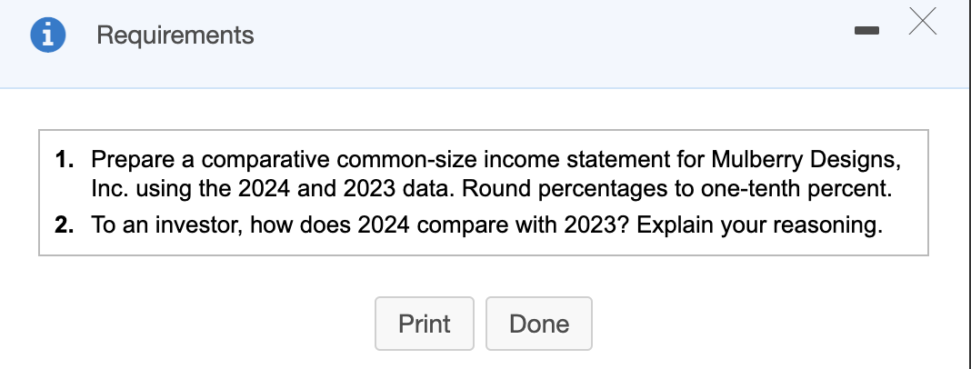 Inc. using the 2024 and 2023 da Round percentages to one-tenth percent.