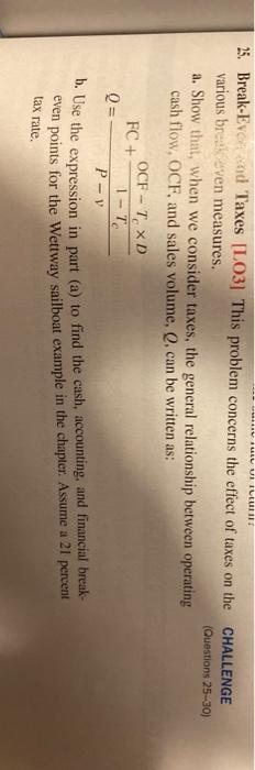  please show all work not using excel LU UL TULUI 25.