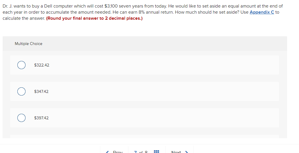  Dr. J. wants to buy a Dell computer which will cost