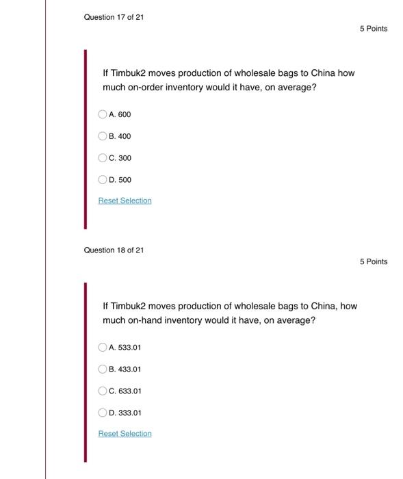 Thank you! The decision as to whether to send production to China