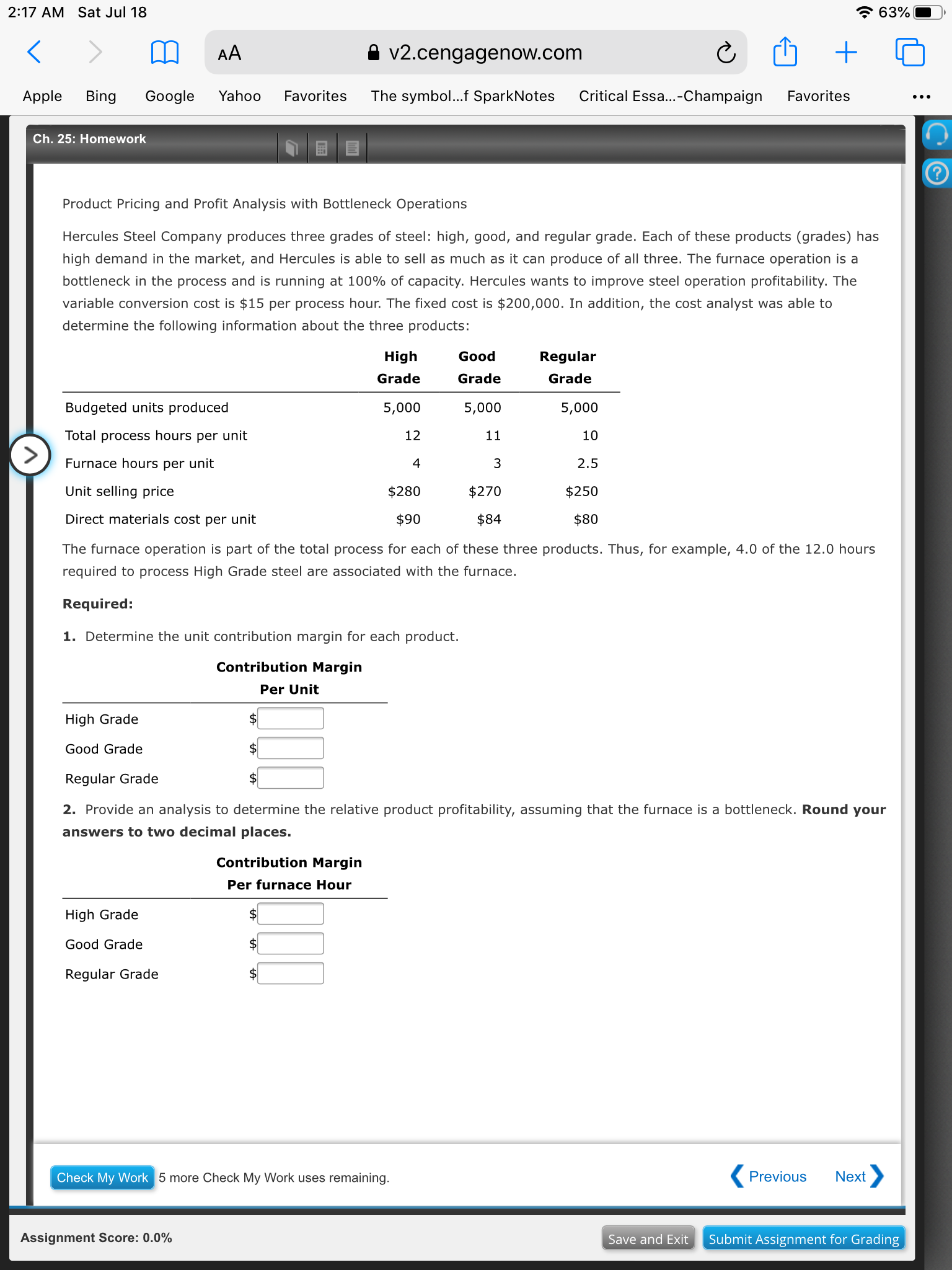 The symbol ...f SparkNotes Critical Essa...-Champaign 620/0() Favorites Ch. 26: Homework Cash