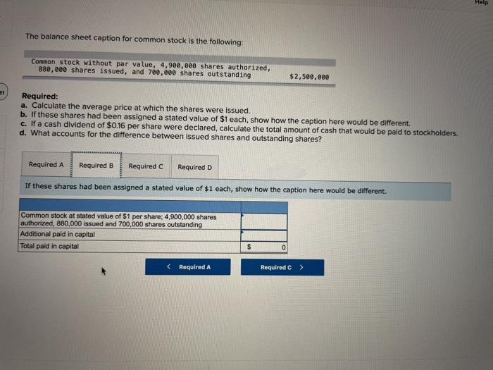 stock is the following: Common stock without par value, 4,900,000 shares authorized,