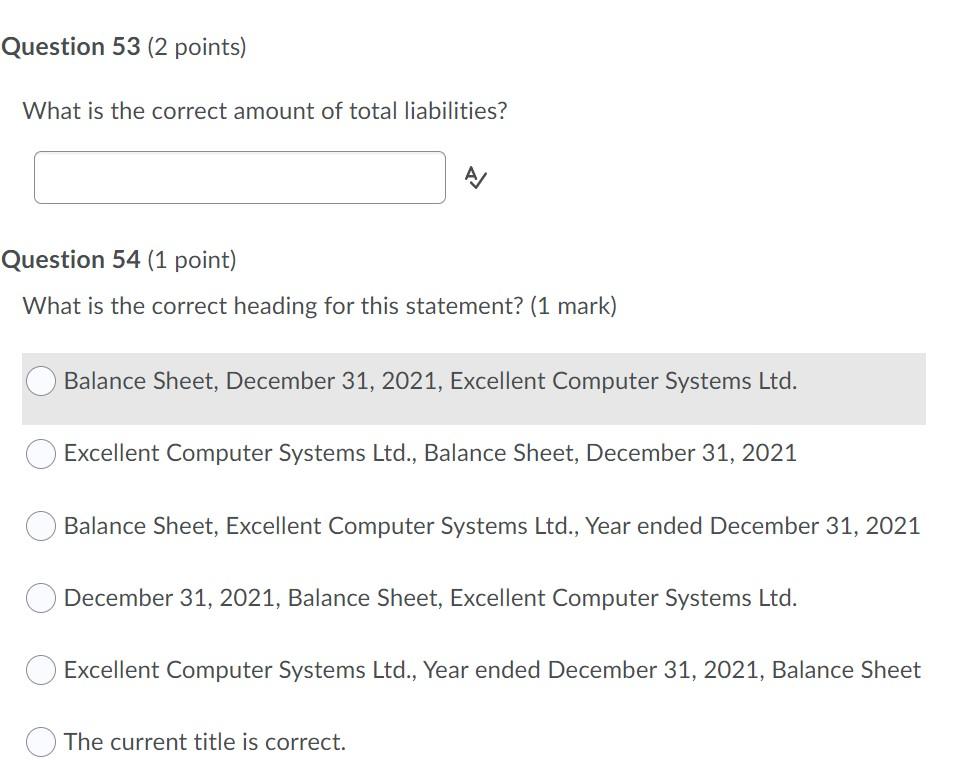 of the balance sheet and shows you a practice balance sheet, provided