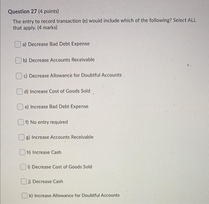 customers, $86,000; cost of inventory returned, $39,000 c. Cash collections on accounts