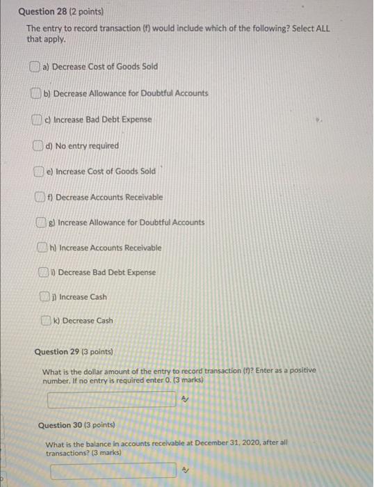 receivable, $3,953,000 d. Write-offs of accounts receivable determined to be uncollectable, $59,355