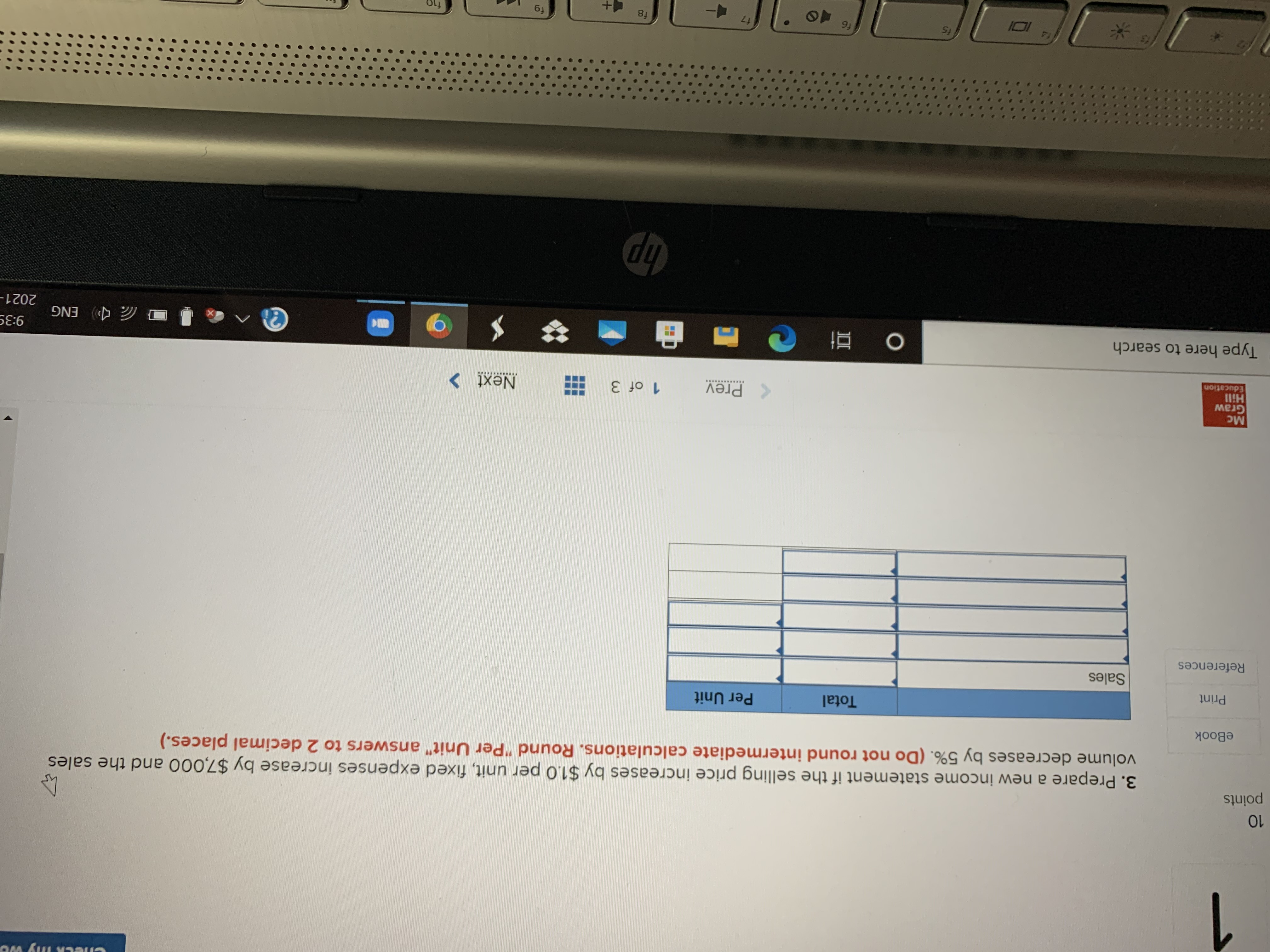 $ 14 Less: Variable expenses 8 points 128, 000 Contribution margin 96