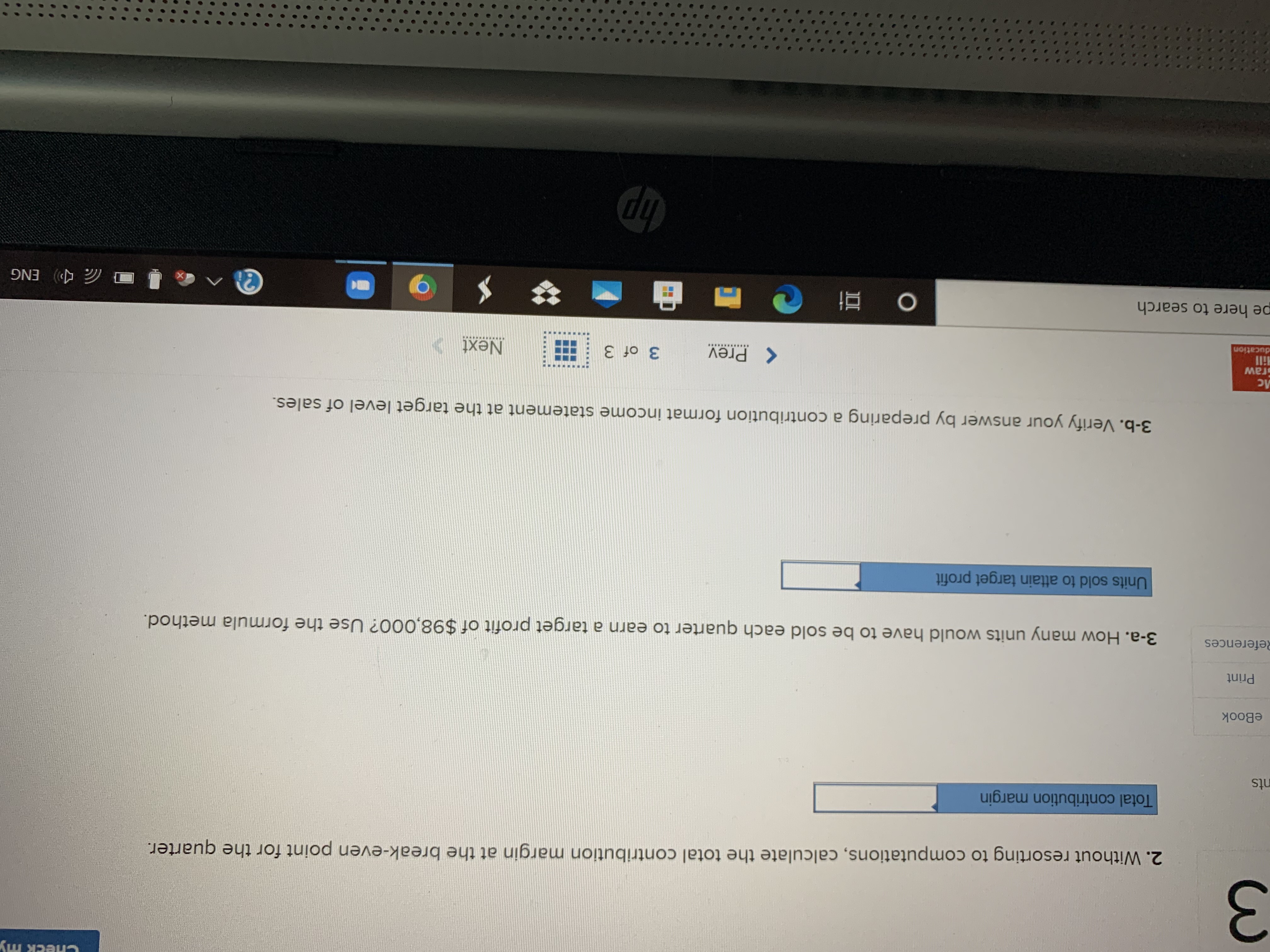 increases by 30%, and the selling price decreases by $3.00. (Do not