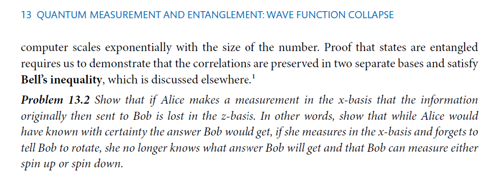 we will make the observables something we understand: linear momentum and spin,