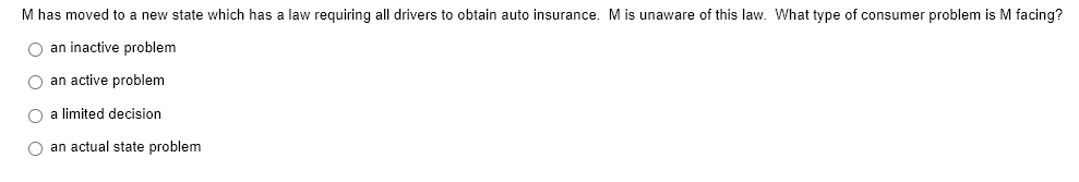 M has moved to a new state which has a law requiring
