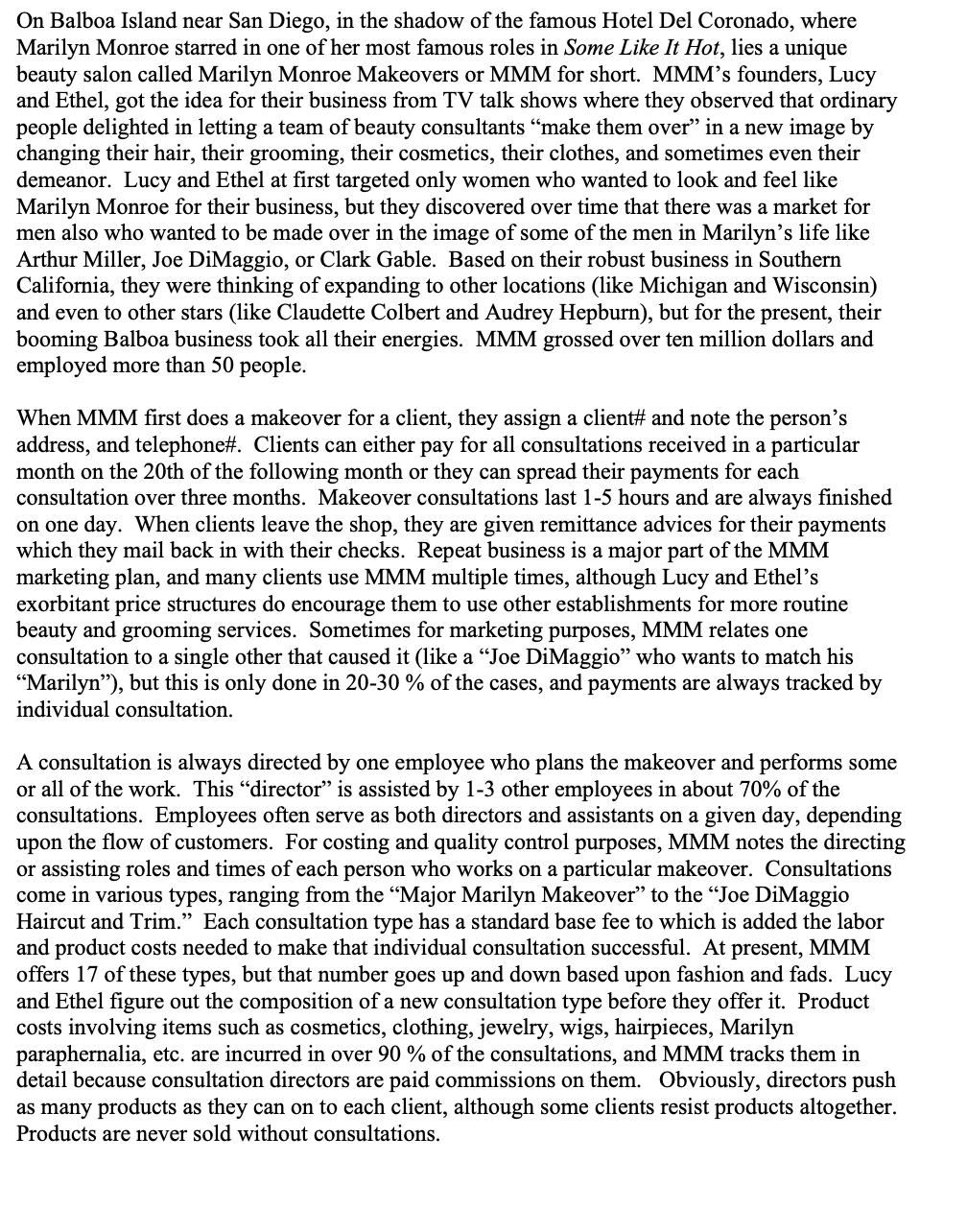 Accounting Info systems : have to make a value chain and REA