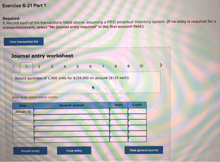 (L06-2, 6-3, 6-5, 6-6, 6-7) (The following information applies to the questions