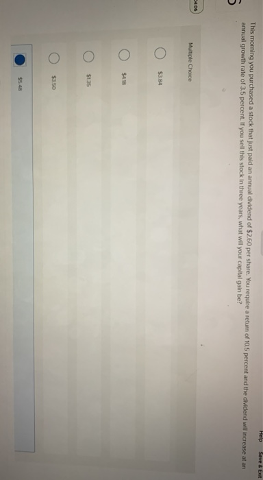please help Help Save & This morning you purchased a stock that