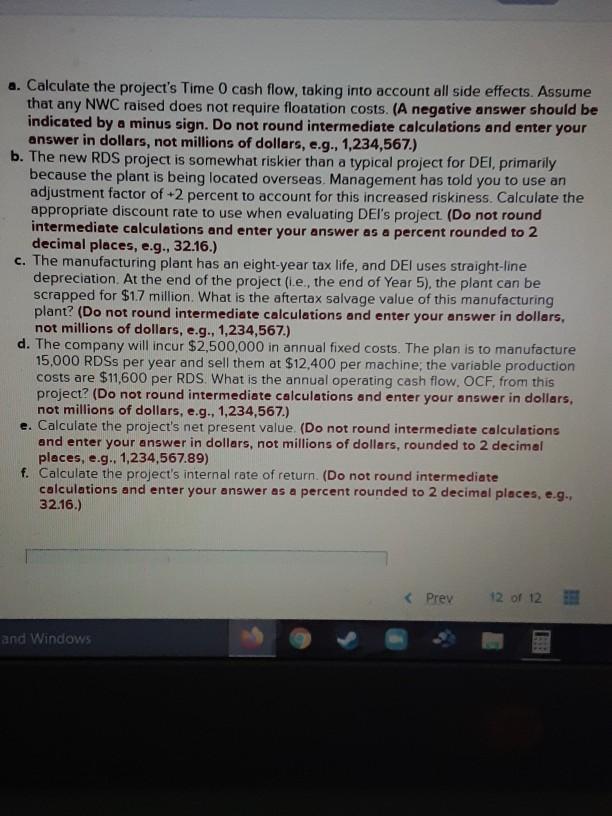 as a financial consultant to Defense Electronics, Inc (DEI). a large publicly