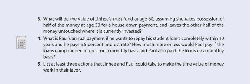 available in MyFinanceLab. Jinhee Ju, 27, just received a promotion at work
