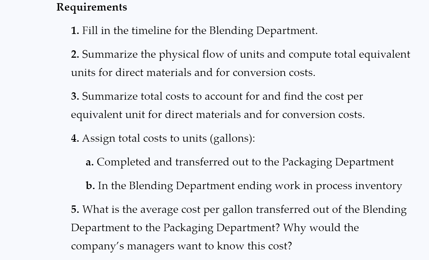 got the answer. Thank you. The Bright Day Paint Company prepares and